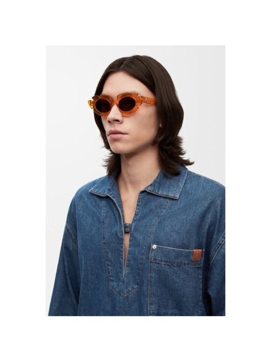 NEW Loewe Orange Flower Sunglasses 100% Authentic main image 4